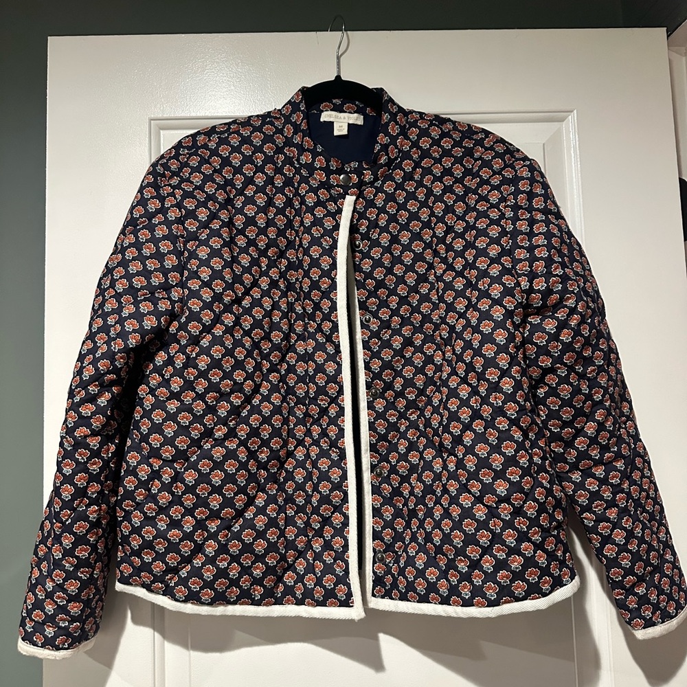 Chelsea & Violet Quilted Floral Jacket 100% Cotton - Size Medium